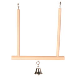 Fuglelegetøj Trægynge med klokke