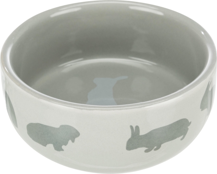 Keramisk skål med kanin motiv